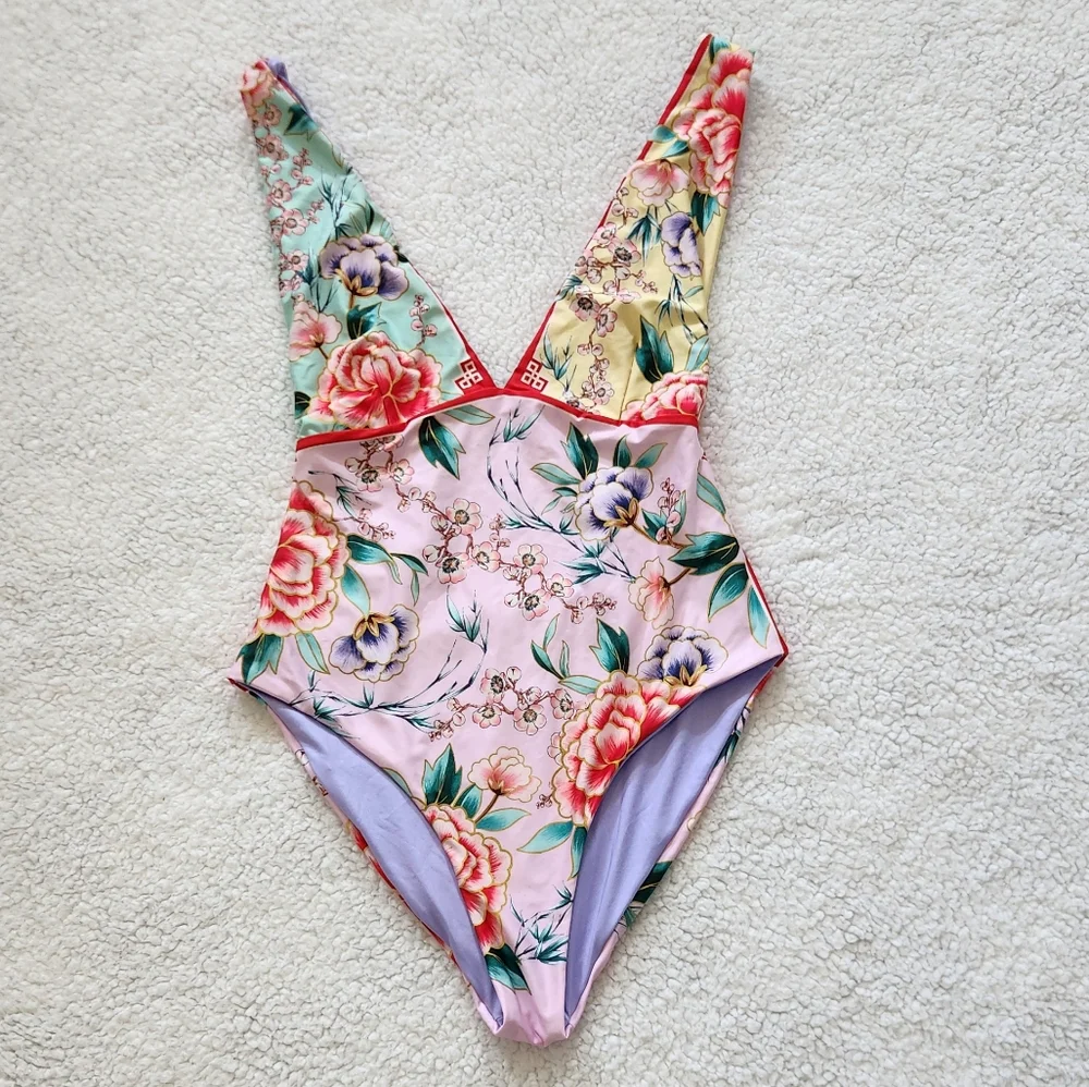 New!Agua Bendita Tulipa Korin One Piece Swimsuit‎